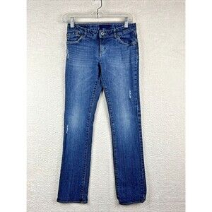 Girls Juniors Levi Strauss Slim Jeans Size 16 Adjustable Waist Distressed